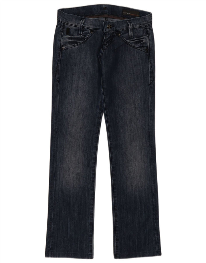 Lee Damen Lynn Straight Jeans W25 L28 Marineblaue Baumwolle