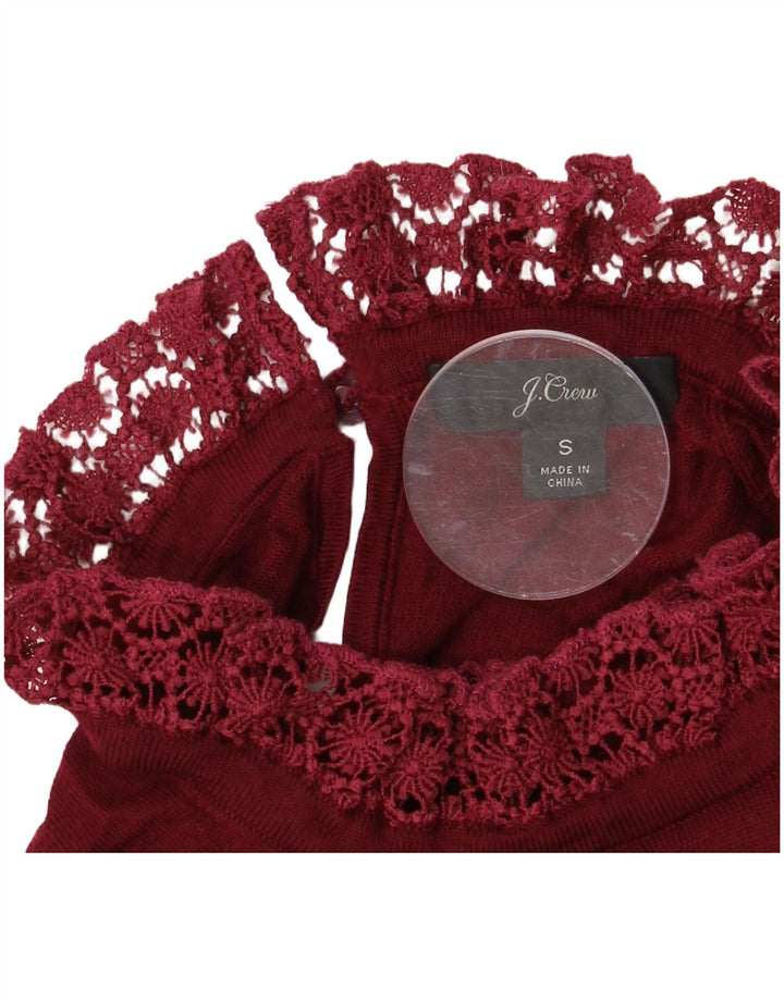 J. CREW Rollkragenpullover für Damen, Gr. 10, Burgunderrot