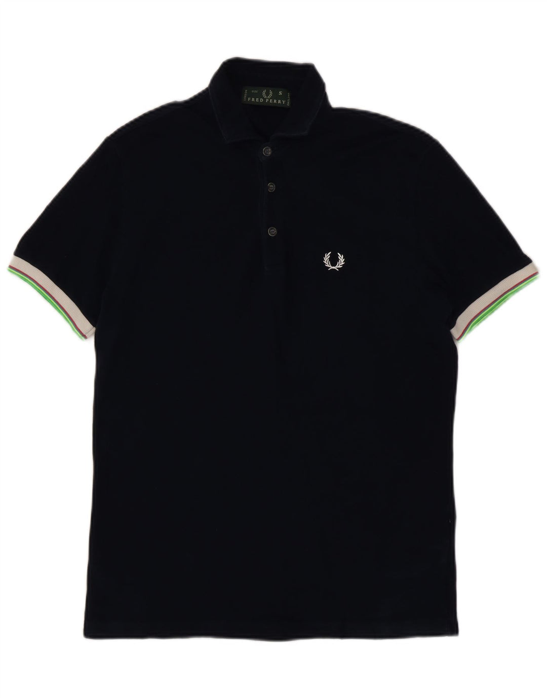 Fred Perry Herren-Poloshirt, klein, marineblau, Baumwolle