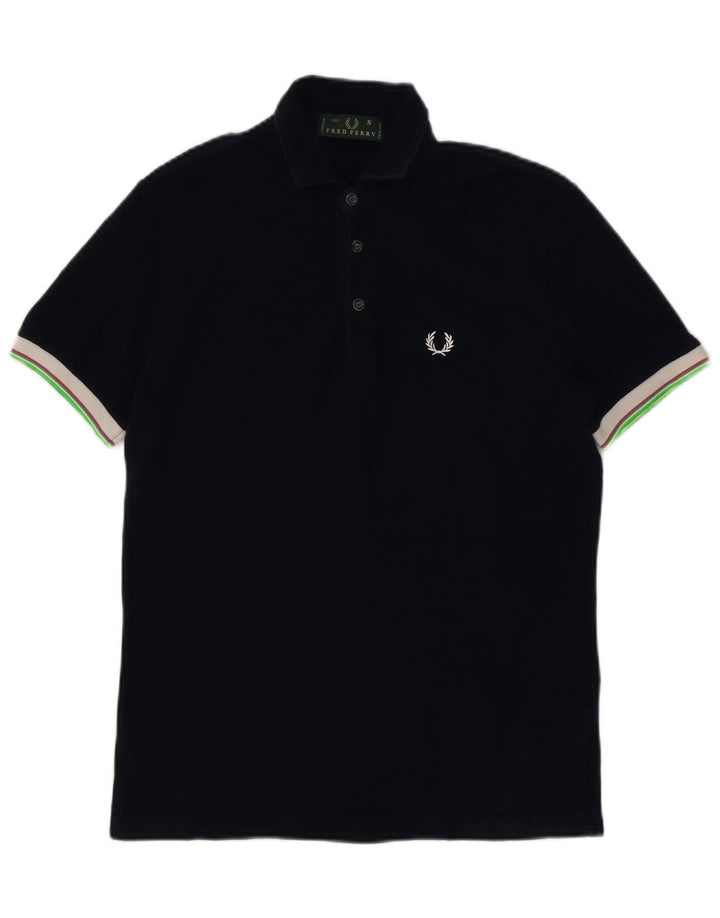 Fred Perry Herren-Poloshirt, klein, marineblau, Baumwolle
