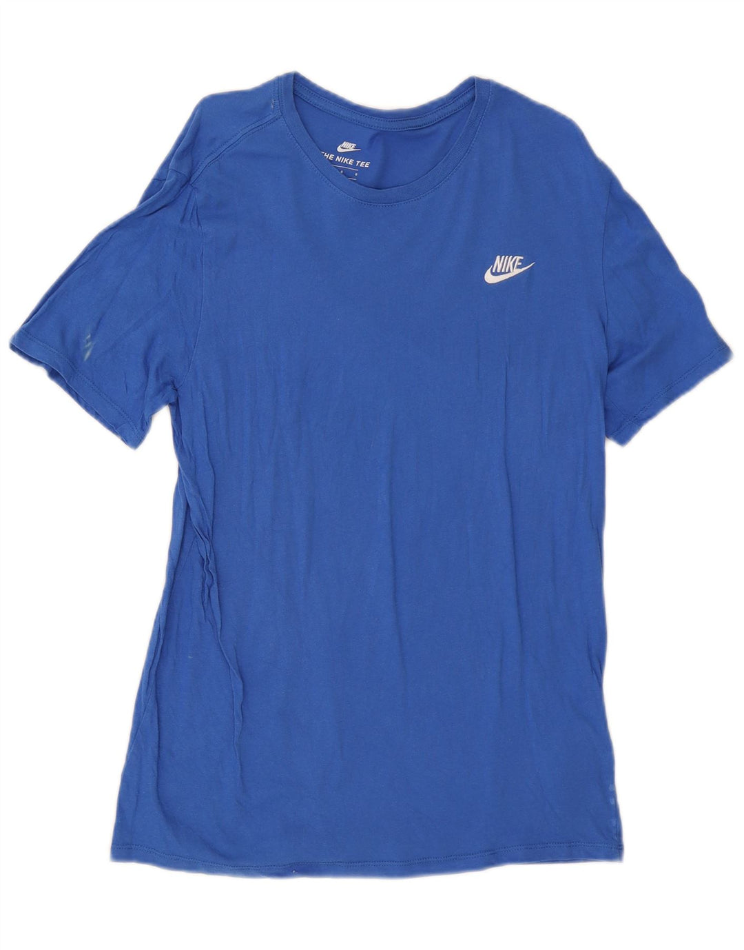 Nike Herren-T-Shirt mit athletischem Schnitt, groß, aus blauer Baumwolle
