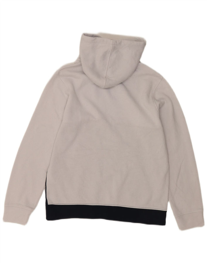 JACK & JONES Herren-Kapuzenpullover mit Grafik, groß, weißes Farbblock-Polyester