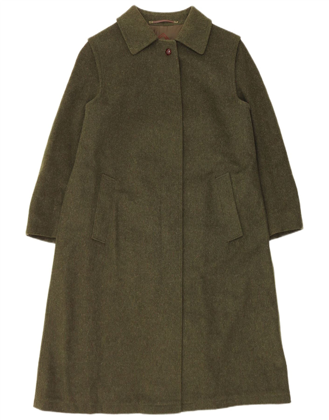 Salko Damenmantel EU 40 Medium Khaki Schurwolle
