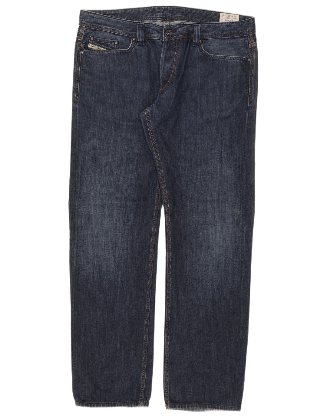 Diesel Herren Viker Straight Jeans W38 L34 Blaue Baumwolle