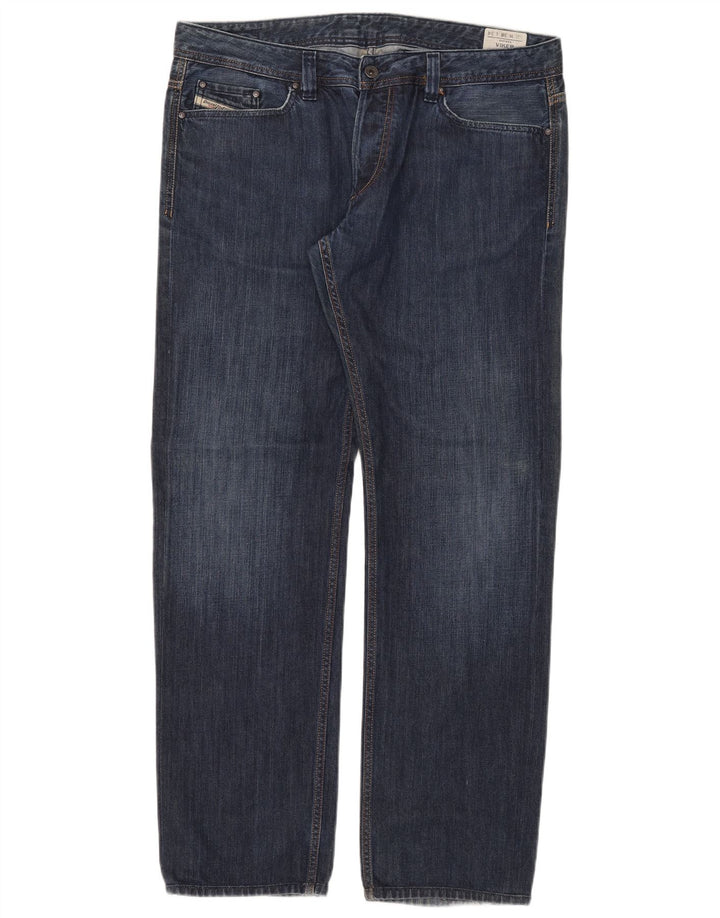 Diesel Herren Viker Straight Jeans W38 L34 Blaue Baumwolle