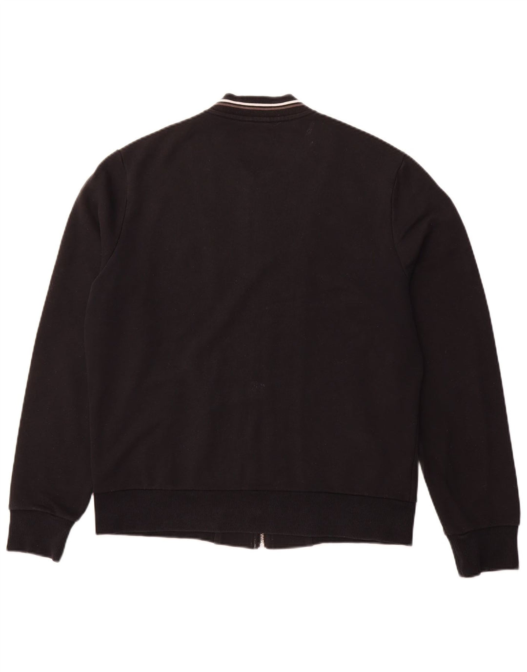 FRED PERRY Herren-Trainingsanzug-Top-Jacke, große schwarze Baumwolle