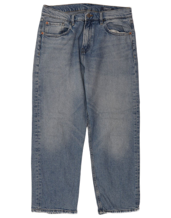 Marks & Spencer Damen Regular Straight Jeans UK 12 Medium W30 L25 Blau