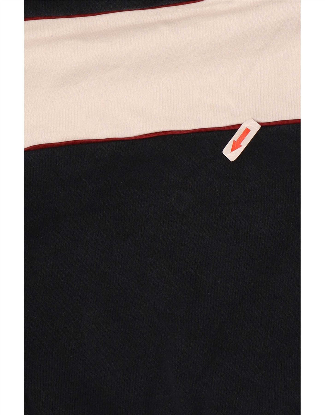 Marks & Spencer Herren-Sweatshirt mit Reißverschluss am Hals, groß, Marineblau, Farbblock
