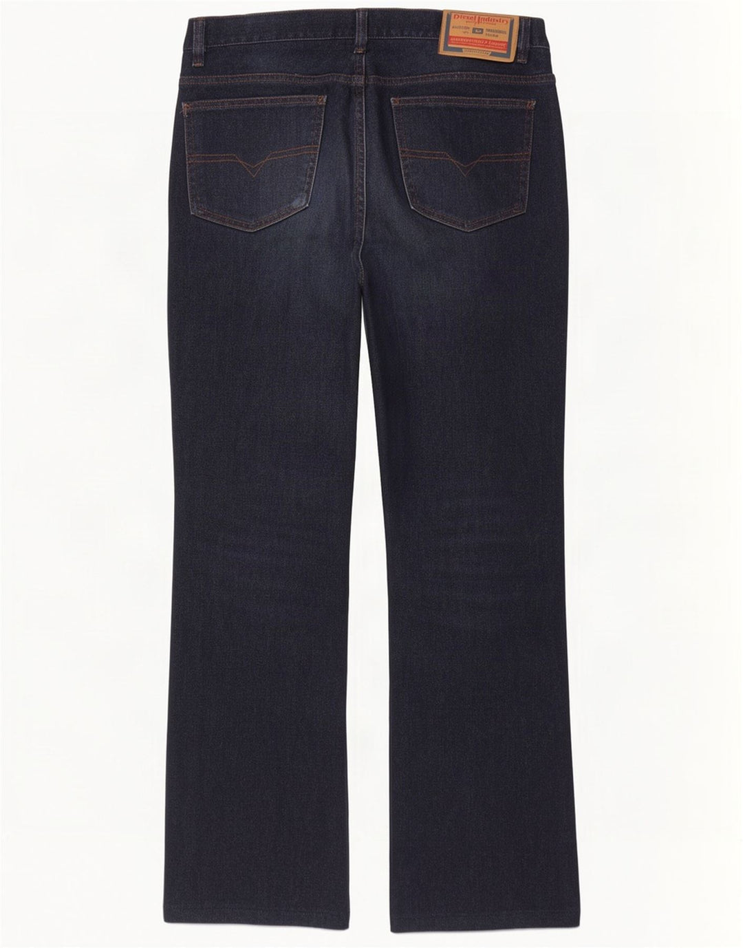 Diesel Herren Straight Jeans W36 L30 Marineblaue Baumwolle