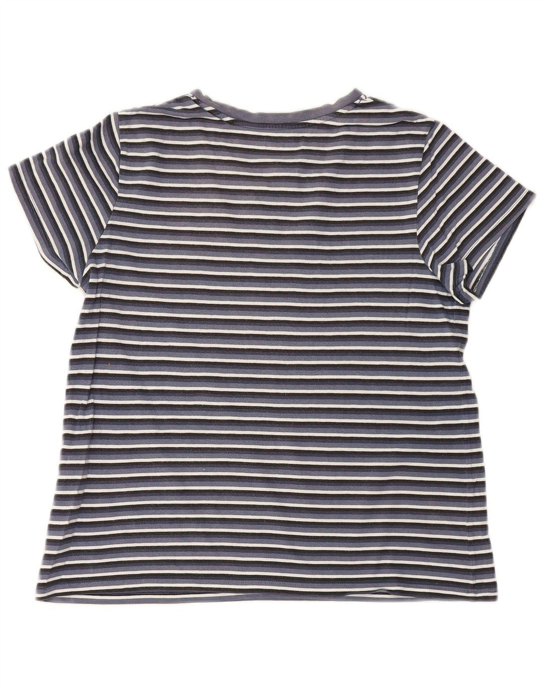 Levi's Damen T-Shirt Top UK 12 Mittel Marineblau gestreift