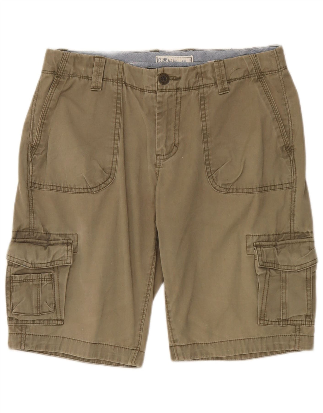 Fat Face Damen Cargoshorts UK 12 Medium W32 Khaki Baumwolle