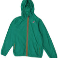 K-Way Mädchen-Regenjacke mit Kapuze, 11–12 Jahre, Grün