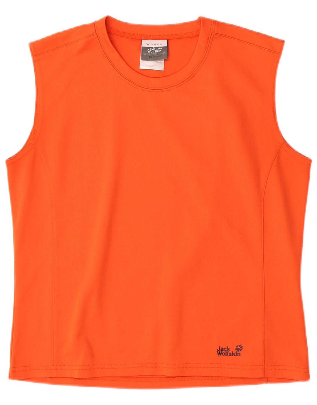 JACK WOLFSKIN Damen Weste Top UK 14/16 Large Orange Polyester