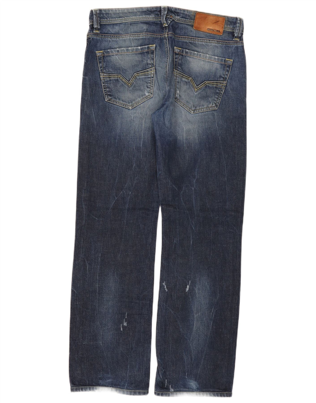 Diesel Herren Larkee Regular Straight Jeans W30 L32 Blaue Baumwolle