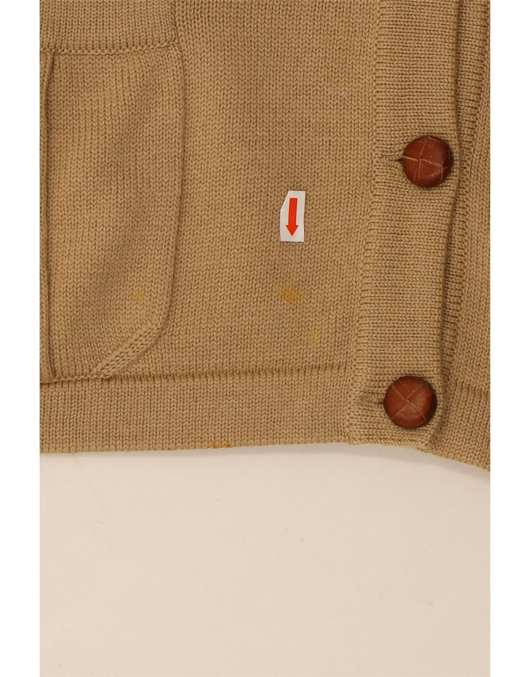 LUISA SPAGNOLI Damen Strickjacke Pullover UK 14 Große Beige Wolle