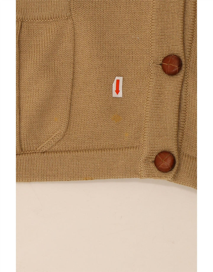 LUISA SPAGNOLI Damen Strickjacke Pullover UK 14 Große Beige Wolle