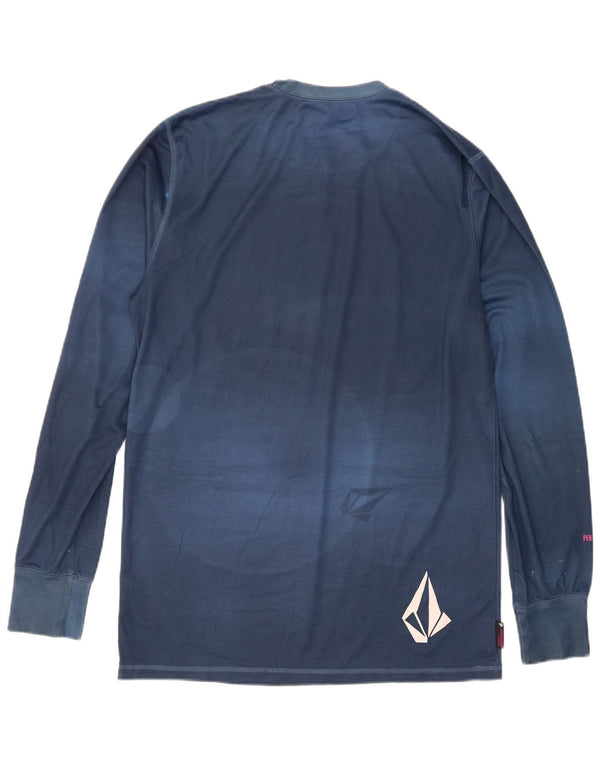 Volcom Herren Graphic Top Langarm Small Marineblau