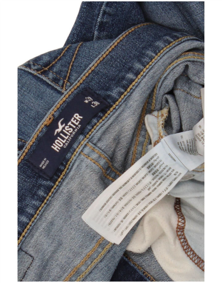 Hollister Herren Slim Jeans W30 L30 Blaue Baumwolle