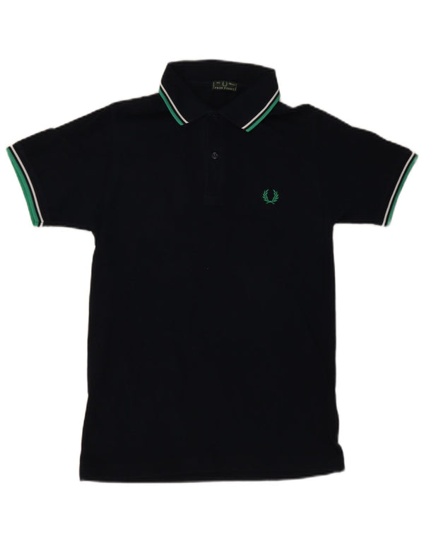 Fred Perry Poloshirt für Jungen, 13–14 Jahre, marineblaue Baumwolle