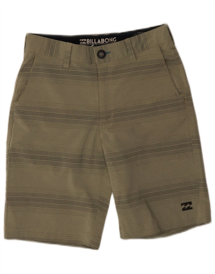 Billabong Herren Chinoshorts W26 Small Khaki Gestreiftes Polyester
