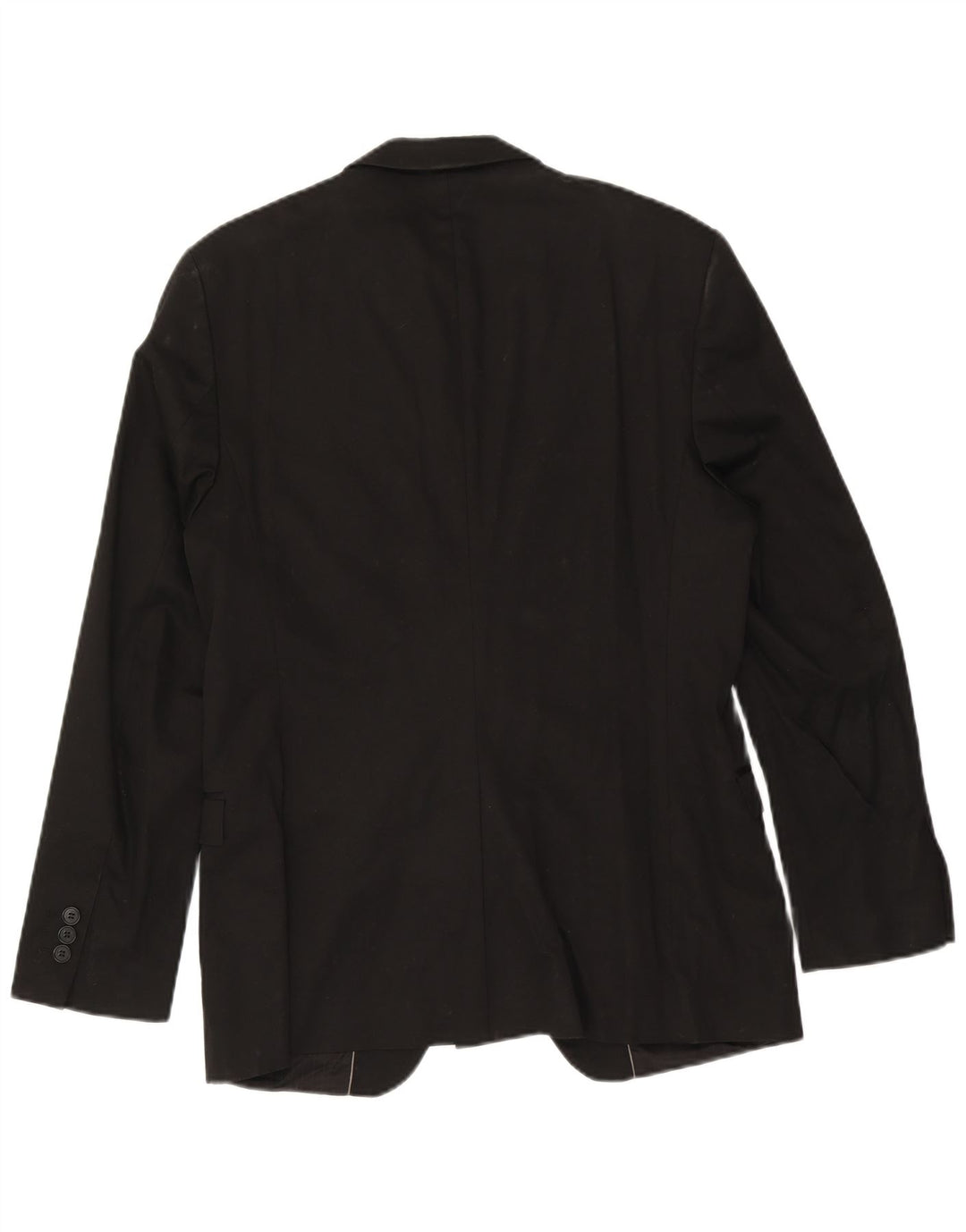Zara Herren-Blazer mit 1 Knopf, EU 50, mittelschwarze Baumwolle