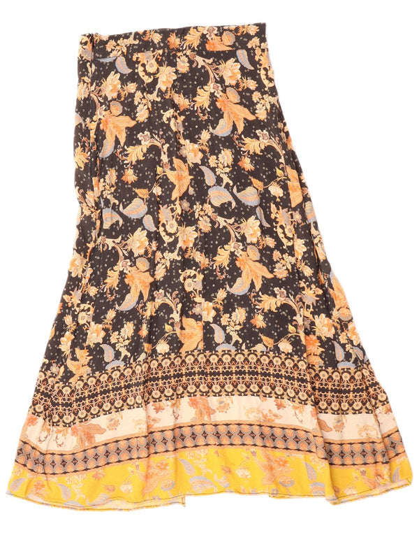 Desigual Damen Maxirock EU 36 Small W26 Mehrfarbiges Blumenmuster