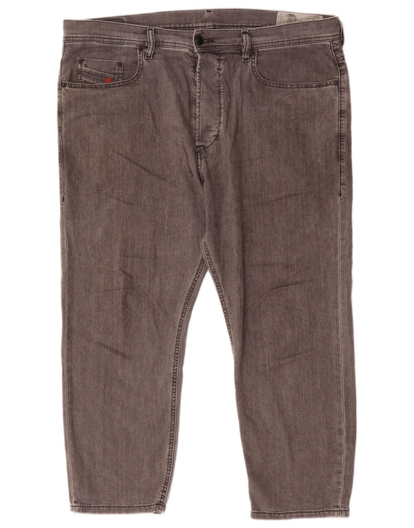 Diesel Herren Rhial Slim Carrot Capri Jeans W36 L23 Graue Baumwolle