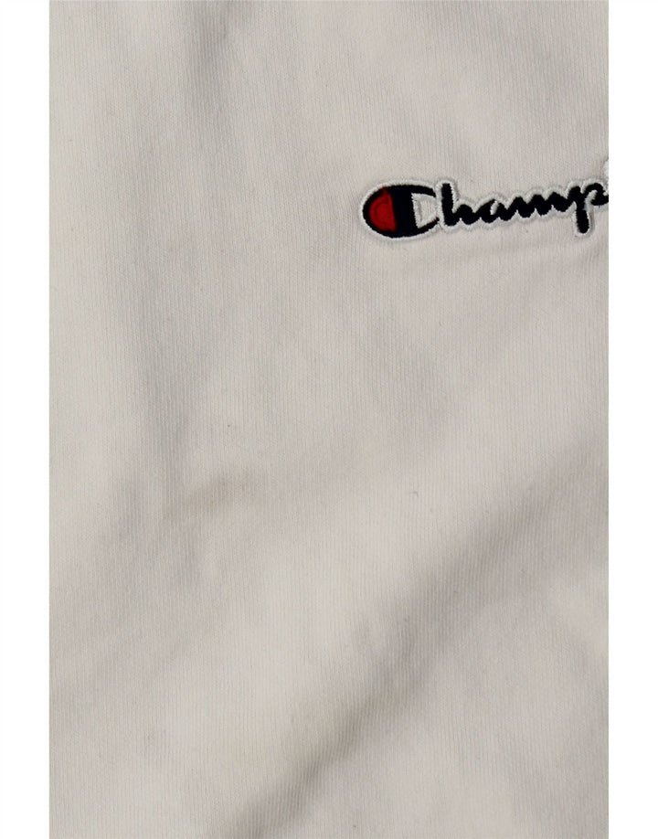 Champion Damen-Sweatshirt in Übergröße, Größe UK 6, XS, weiße Baumwolle
