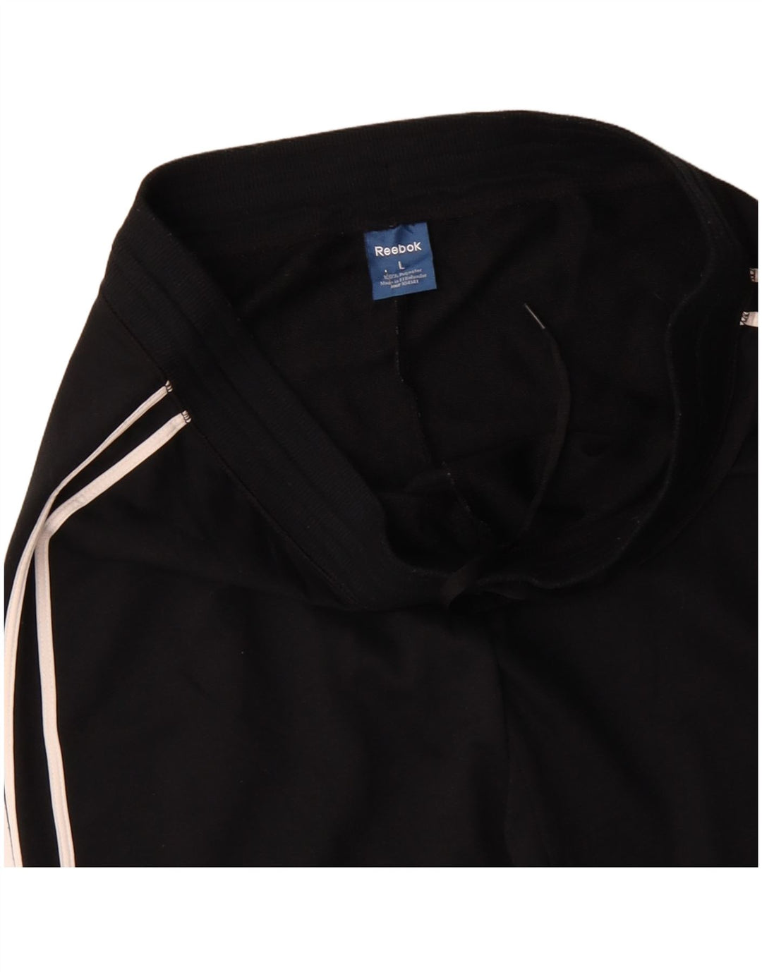 REEBOK Herren-Trainingshose, groß, aus schwarzem Polyester