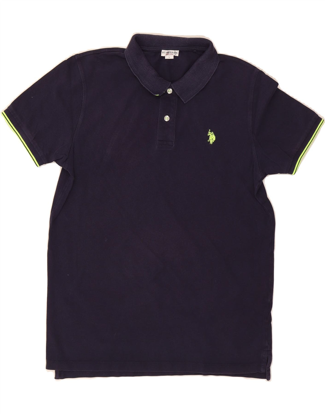 U.S. POLO ASSN. Mens Polo Shirt Large Navy Blue Vintage U.S. Polo Assn. and Second-Hand U.S. Polo Assn. from Messina Hembry 