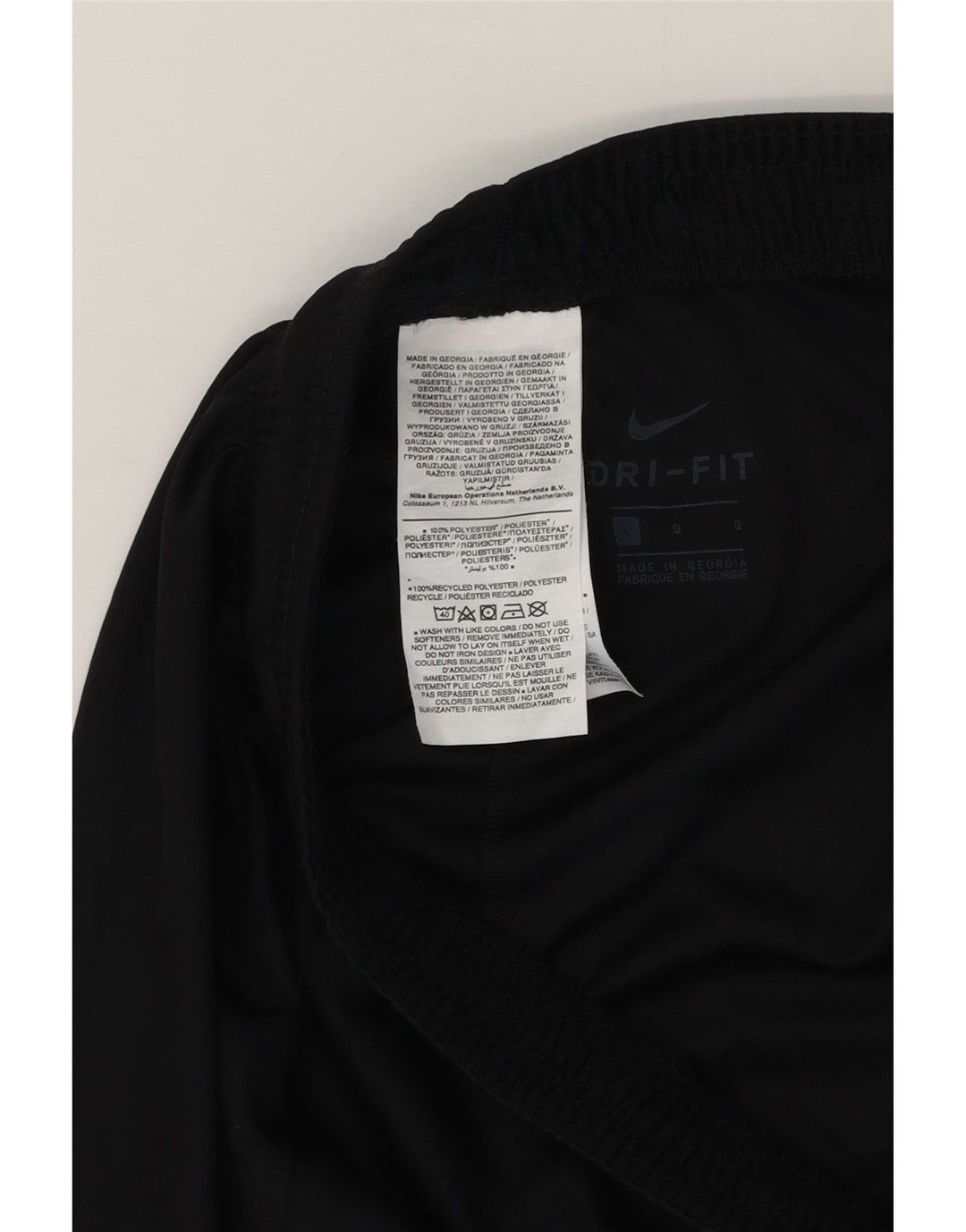 Nike Herren Dri Fit Sportshorts, groß, aus schwarzem Polyester