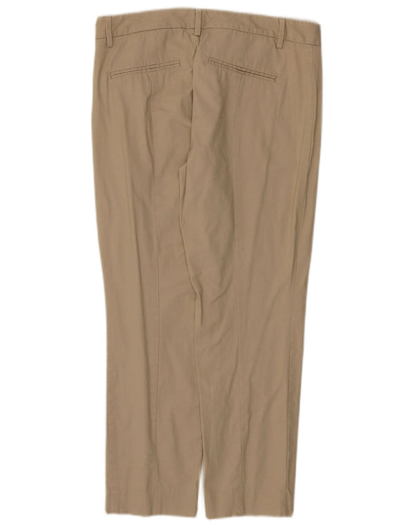 Gap Damen Slim-Cropped-Hose UK 10 Small W30 L25 Beige Baumwolle
