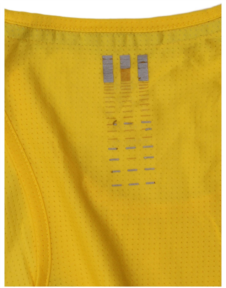 Adidas Herren Weste Top Mittelgelbes Colourblock-Polyester