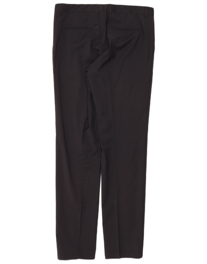 Calvin Klein Herren-Anzug mit 2 Knöpfen, 2-teilig, IT 50, Größe L, W34, L33, schwarze Wolle