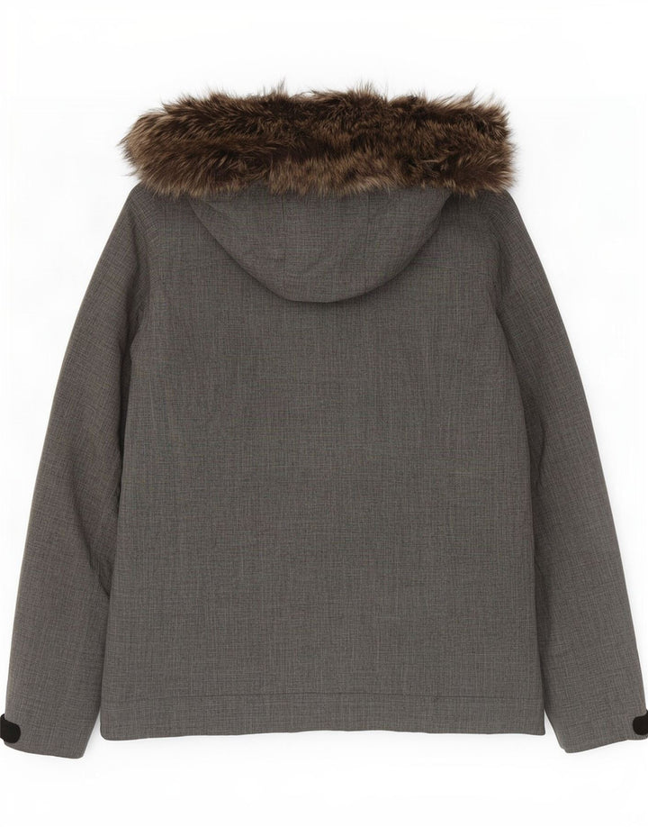 O'Neill Herren-Parka mit Kapuze, UK 40, Größe L, grau, Polyester