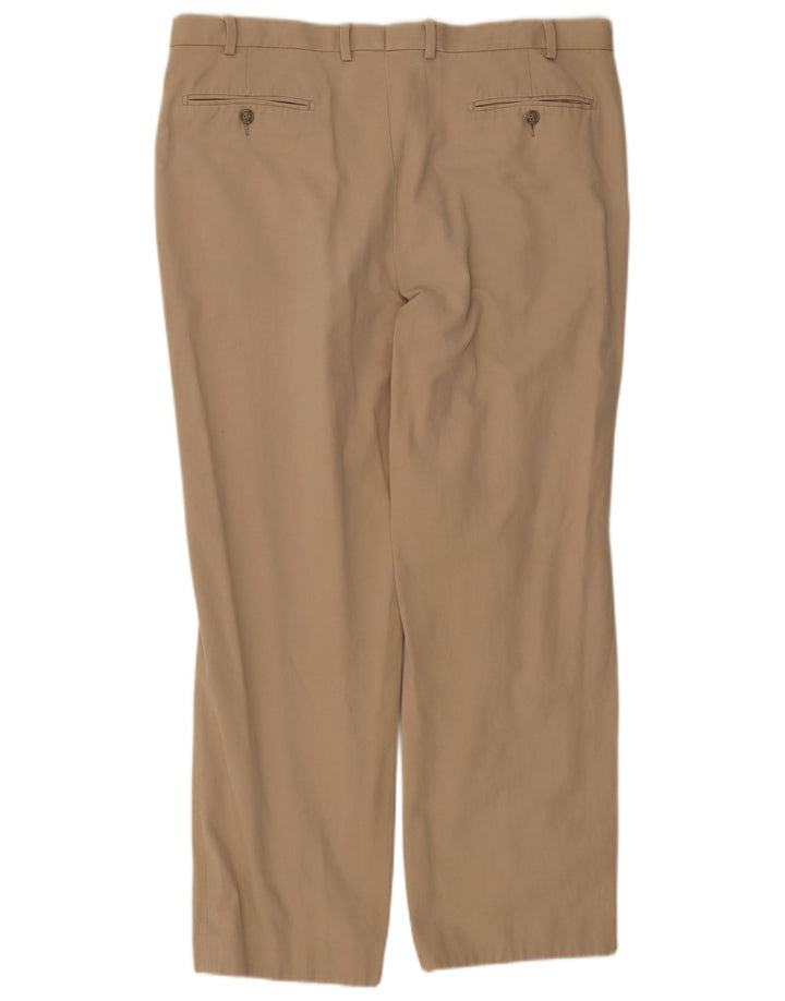 Marks & Spencer Herren-Anzughose mit Pegged-Anzug, W40, L33, beige Baumwolle