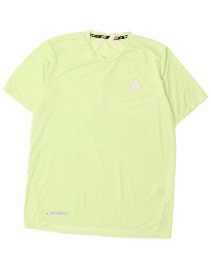 Adidas Herren T-Shirt Top Mittelgrünes Polyester