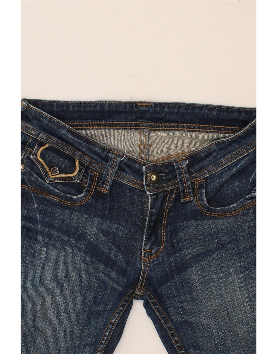 WRANGLER Damen Bootcut-Jeans W30 L30 Marineblau