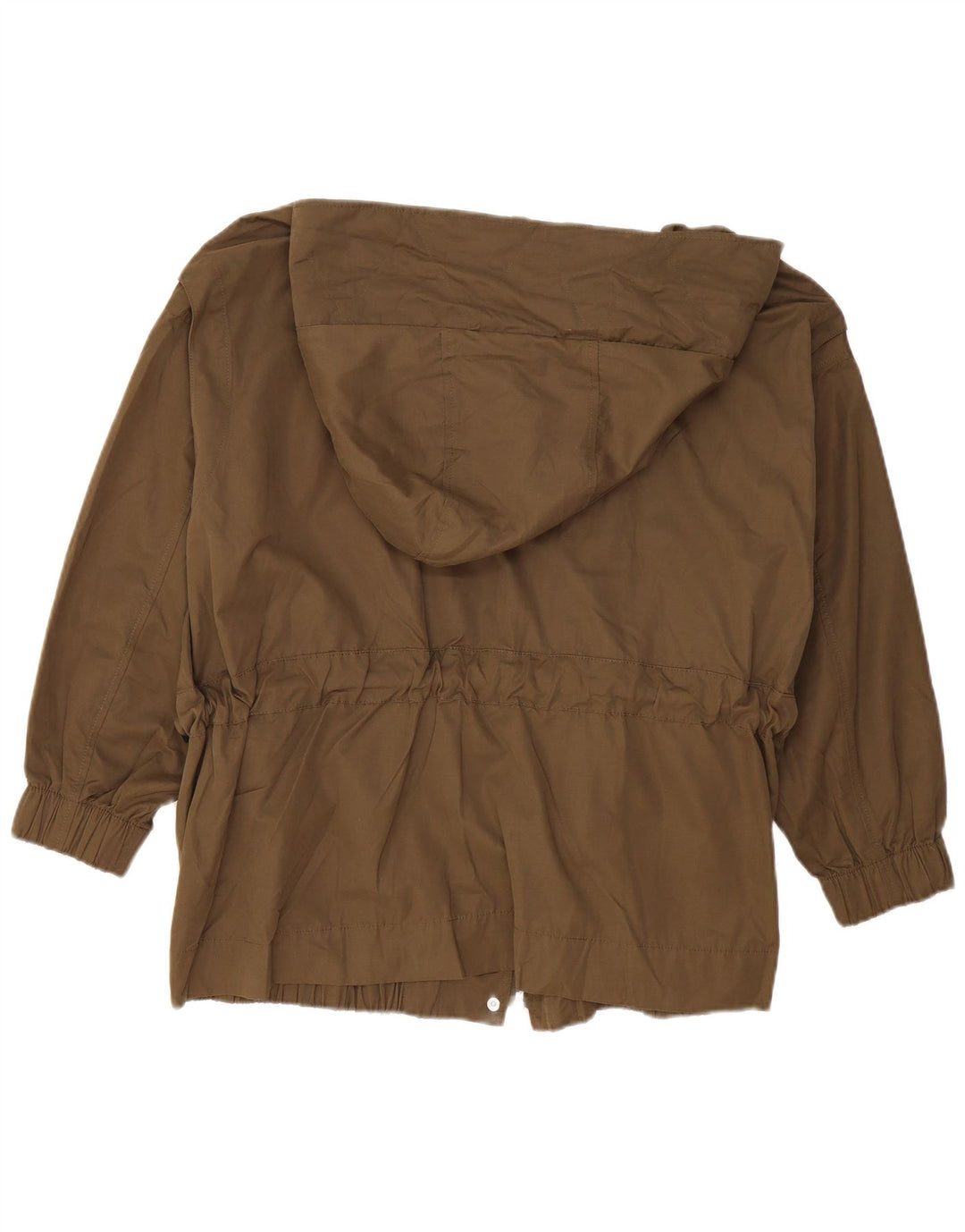 ZARA Herren-Bomberjacke, übergroß, mit Kapuze, UK 38, mittleres Khaki, Polyester