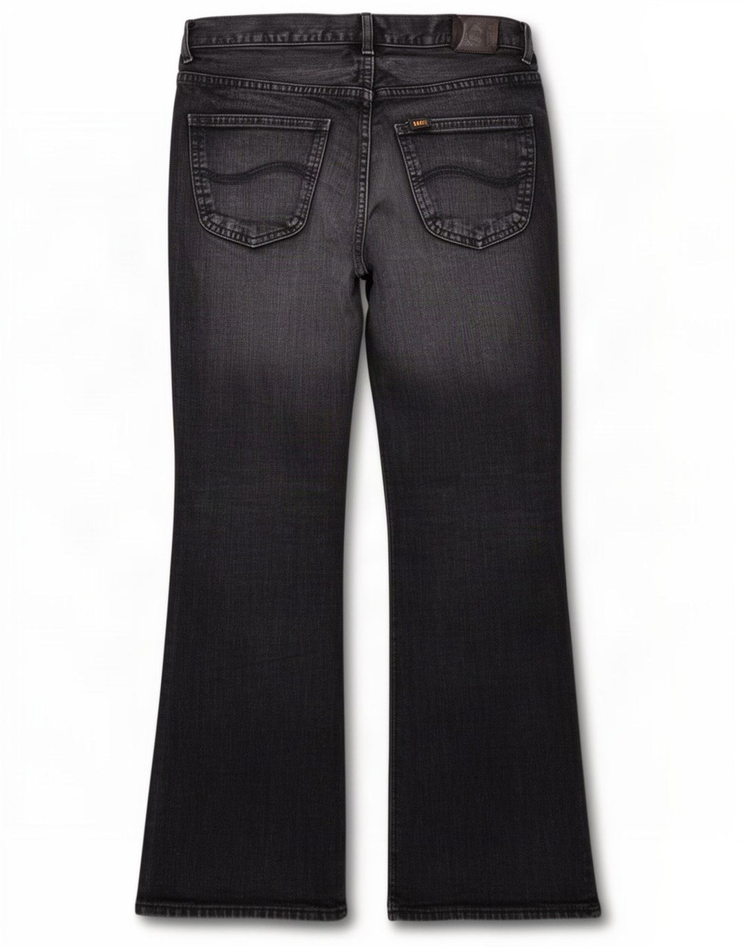 Lee Herren Denver Bootcut Jeans W34 L30 Schwarze Baumwolle
