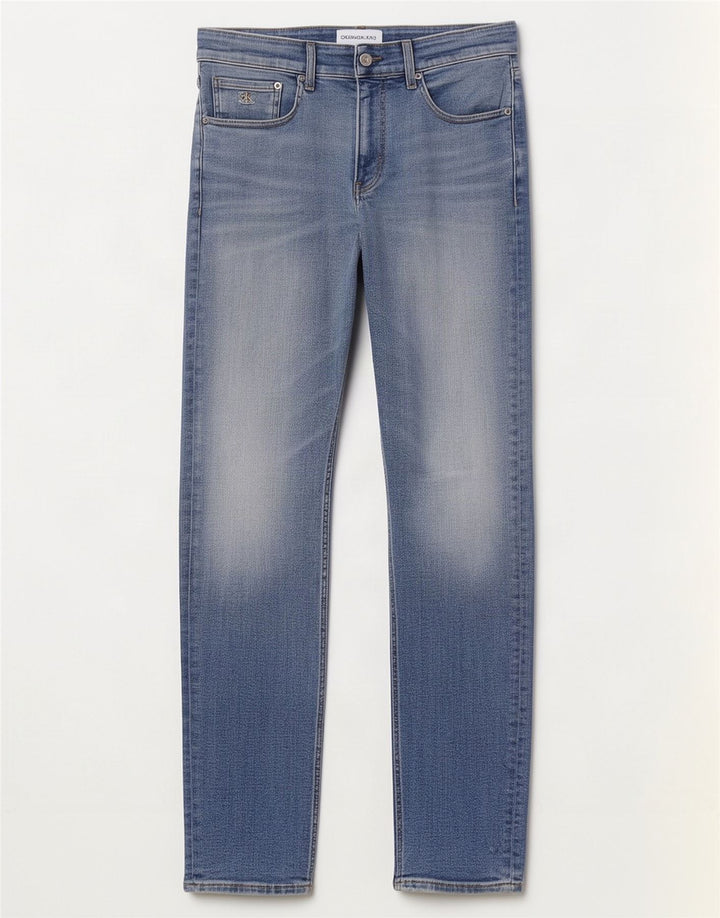 Calvin Klein Herren Slim Jeans W31 L32 Blaue Baumwolle