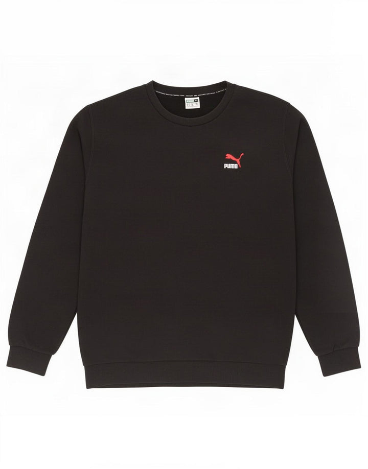 Puma Herren Sweatshirt Pullover Large Schwarz Baumwolle