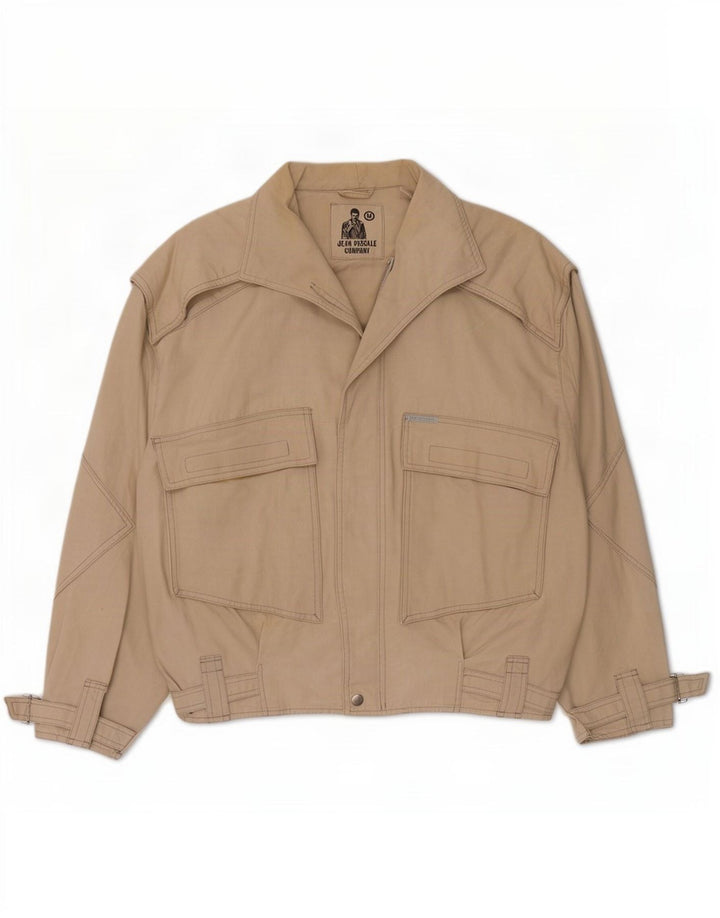 Jean Pascale Herren Loose Fit Utility Jacke UK 38 Medium Beige Classic