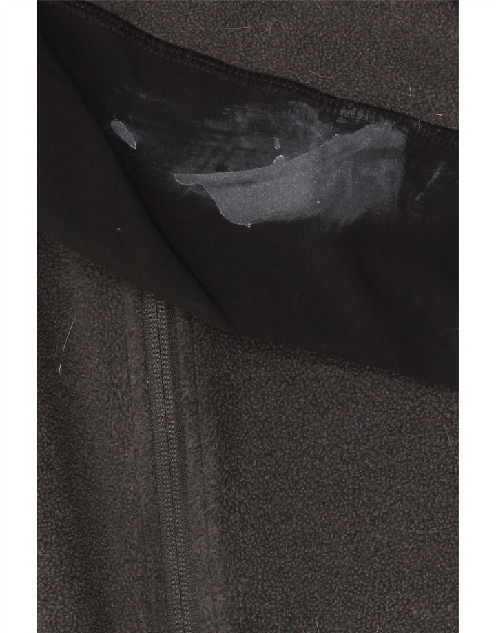 The North Face Herren-Fleecejacke, UK 40, großes graues Colourblock-Polyester