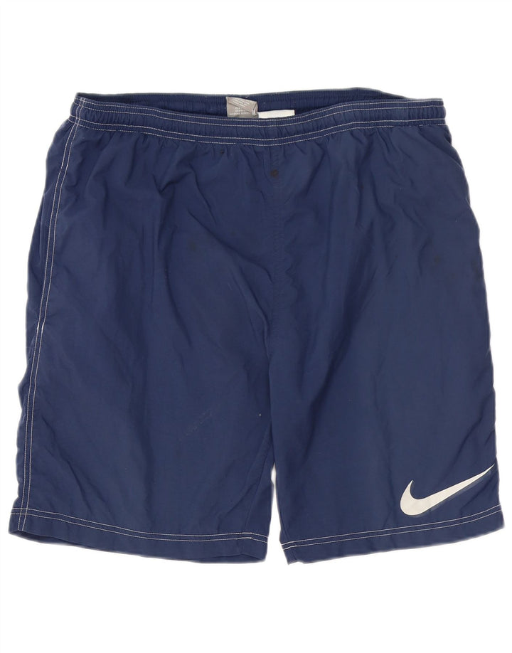 NIKE Herren-Sportshorts, groß, marineblaues Nylon