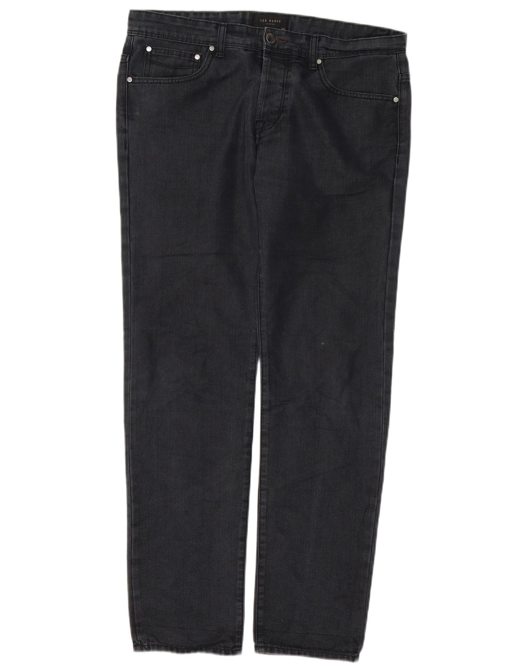 Ted Baker Herren Straight Jeans W32 L30 Schwarz