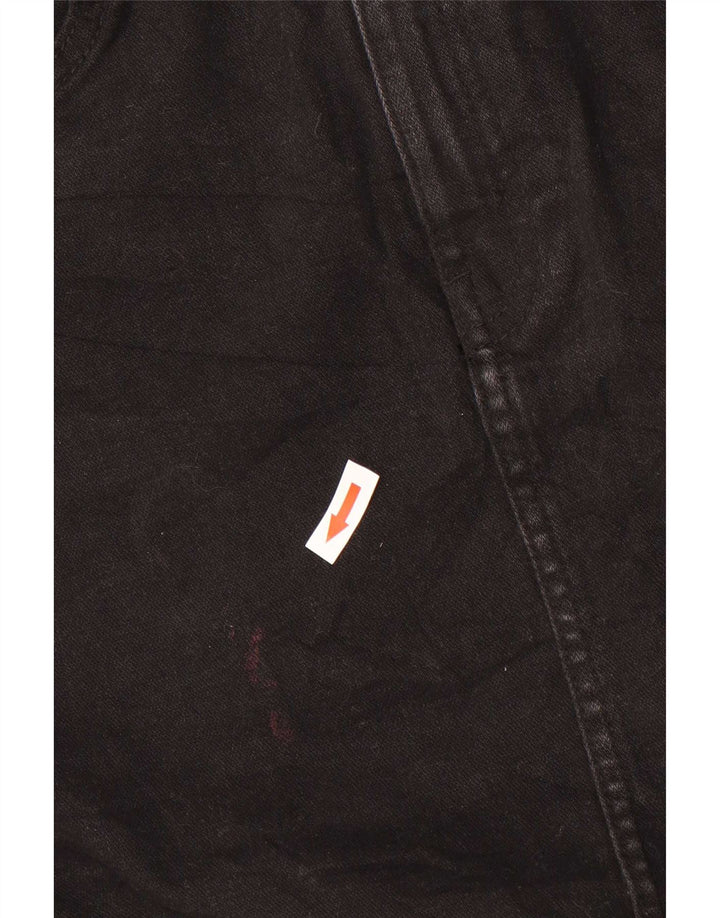 Zara Damen Mini-Jeansrock Medium W28 Schwarz