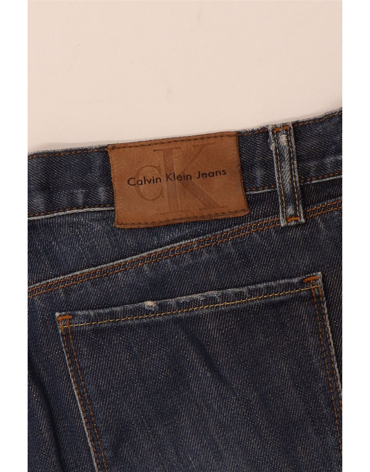Calvin Klein Damen Bootcut Jeans W28 L29 Marineblau