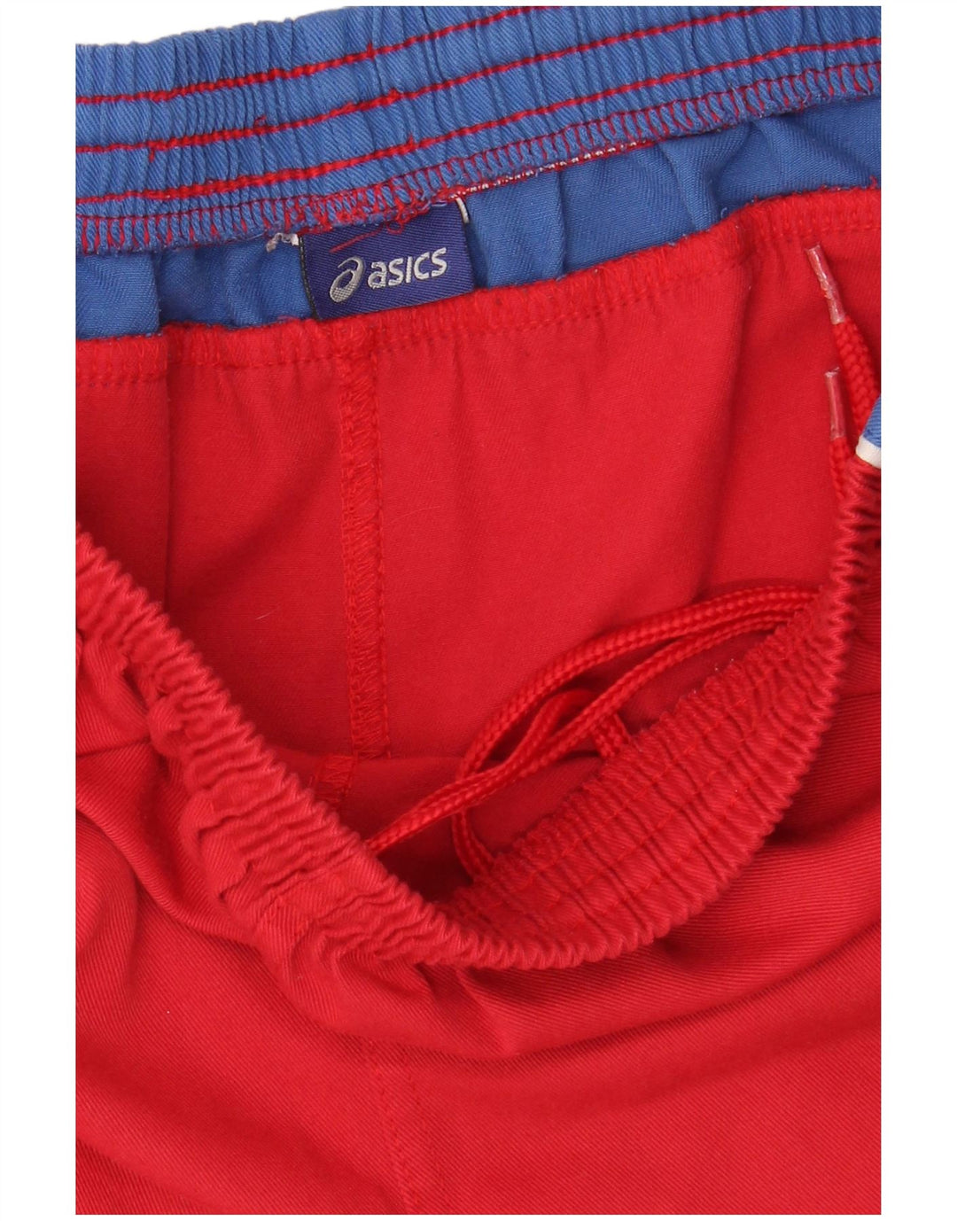 Asics Herren-Sportshorts, Mittelrot, Farbblock