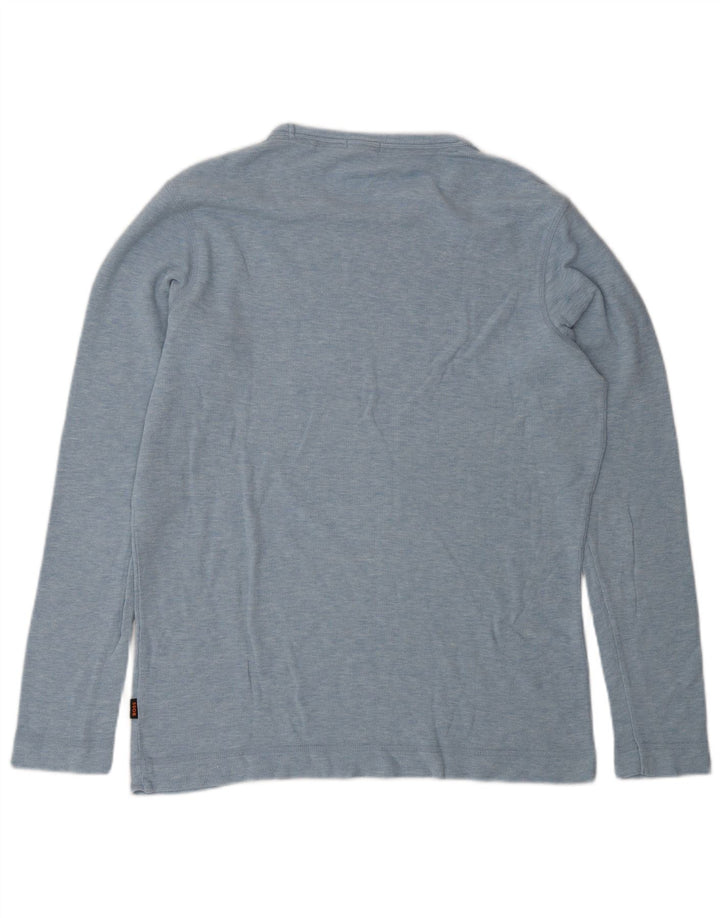 Hugo Boss Herren Slim Fit Top Langarm Large Blau